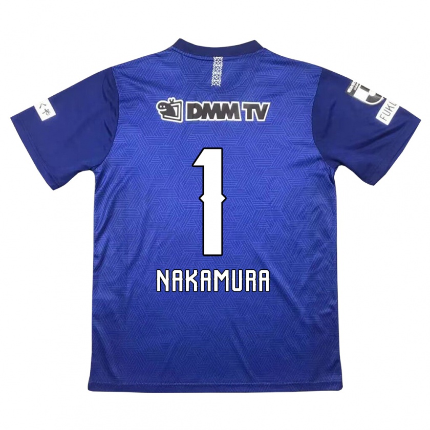 Kandiny Enfant Maillot Seigo Nakamura #1 Bleu Foncé Tenues Domicile 2024/25 T-Shirt