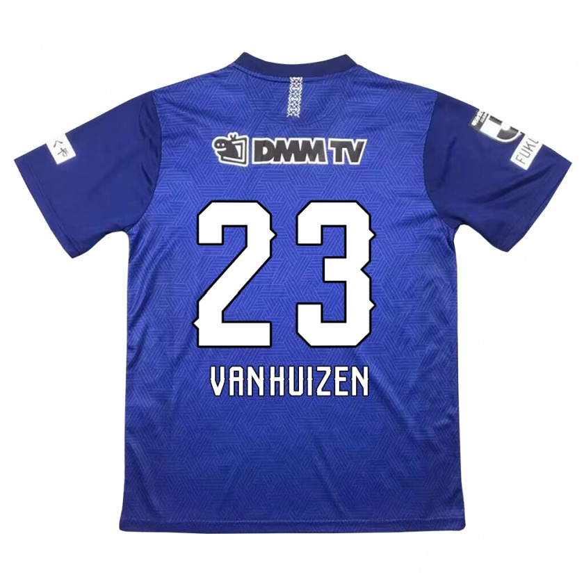 Kandiny Enfant Maillot Haruki Christopher Van Huizen #23 Bleu Foncé Tenues Domicile 2024/25 T-Shirt