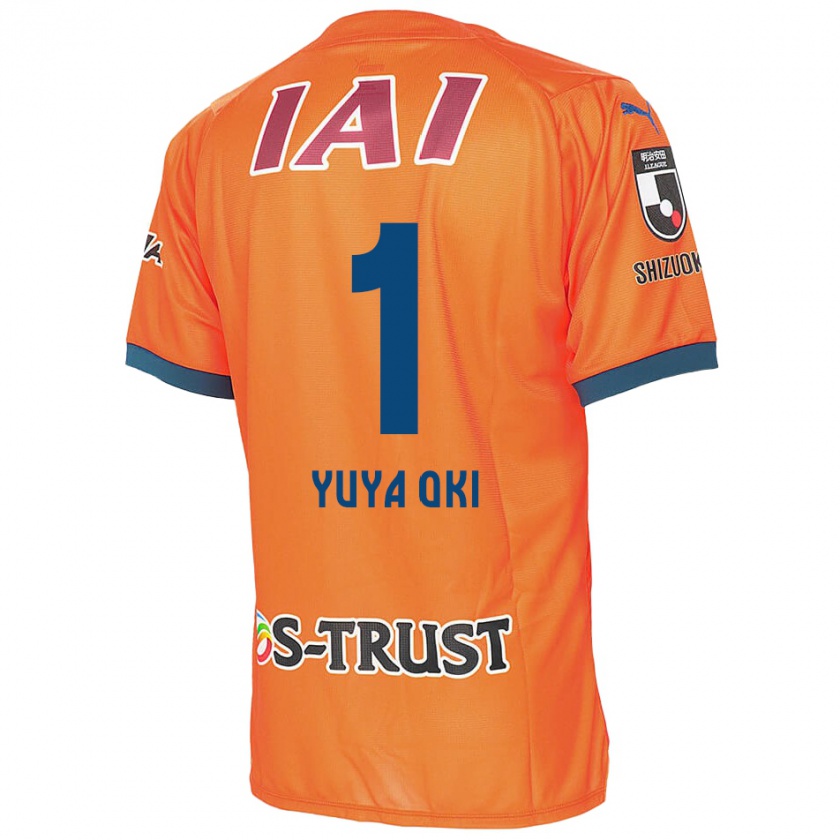 Kandiny Enfant Maillot Yuya Oki #1 Bleu Orange Tenues Domicile 2024/25 T-Shirt