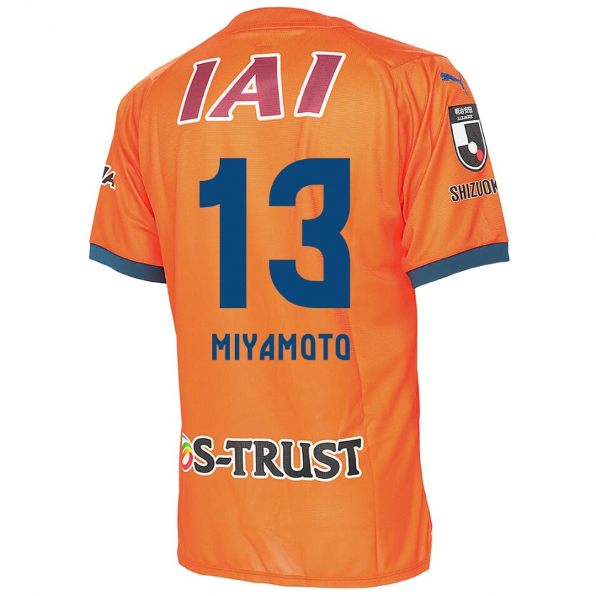 Kandiny Enfant Maillot Kota Miyamoto #13 Bleu Orange Tenues Domicile 2024/25 T-Shirt