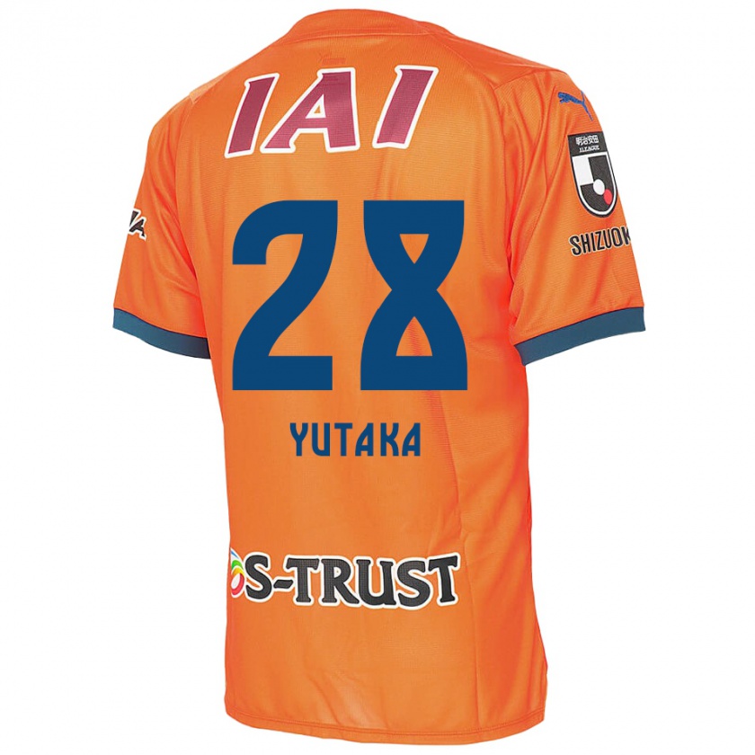 Kandiny Enfant Maillot Yutaka Yoshida #28 Bleu Orange Tenues Domicile 2024/25 T-Shirt