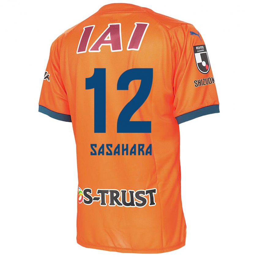 Kandiny Enfant Maillot Kenshin Sasahara #12 Bleu Orange Tenues Domicile 2024/25 T-Shirt