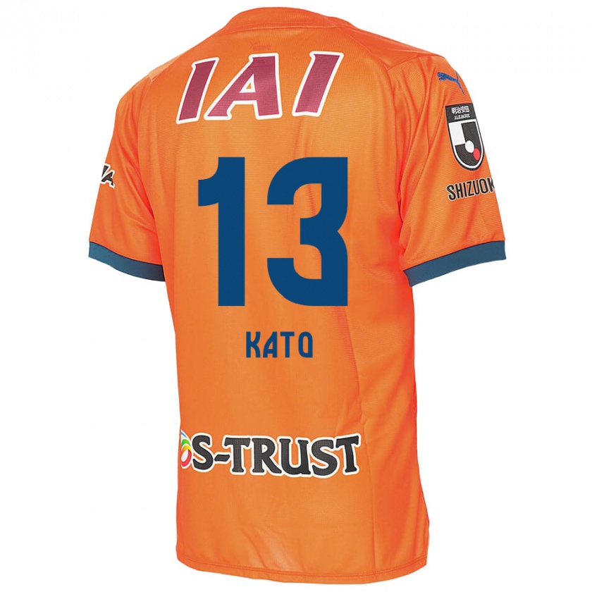 Kandiny Enfant Maillot Daiya Kato #13 Bleu Orange Tenues Domicile 2024/25 T-Shirt