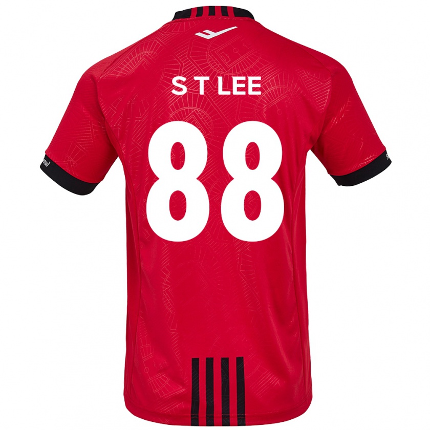 Kandiny Enfant Maillot Tae-Seok Lee #88 Rouge Noir Tenues Domicile 2024/25 T-Shirt