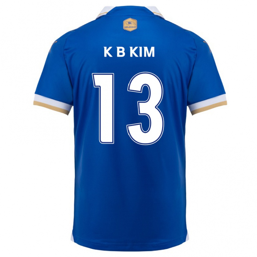 Kandiny Enfant Maillot Bo-Kyung Kim #13 Bleu Blanc Tenues Domicile 2024/25 T-Shirt