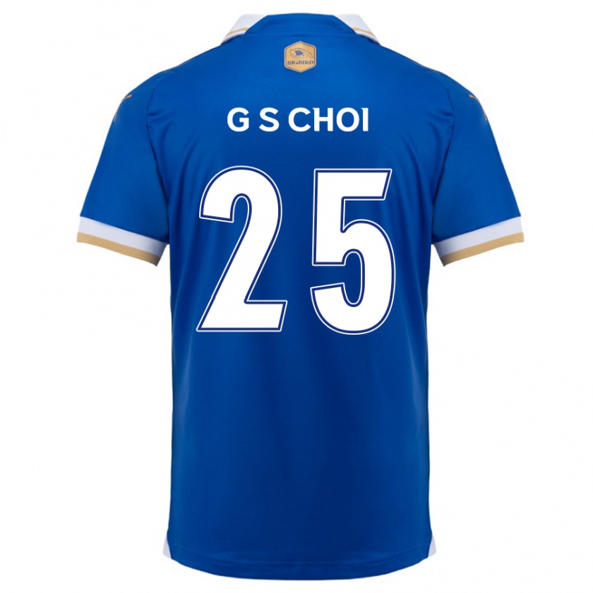 Kandiny Enfant Maillot Sung-Geun Choi #25 Bleu Blanc Tenues Domicile 2024/25 T-Shirt