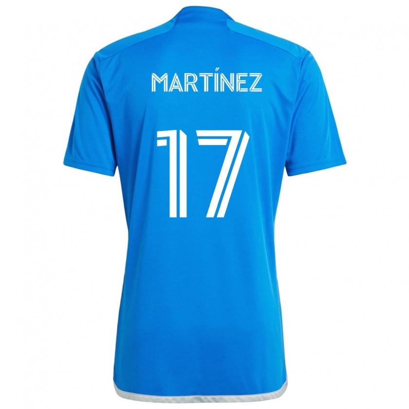 Kandiny Enfant Maillot Josef Martínez #17 Bleu Blanc Tenues Domicile 2024/25 T-Shirt