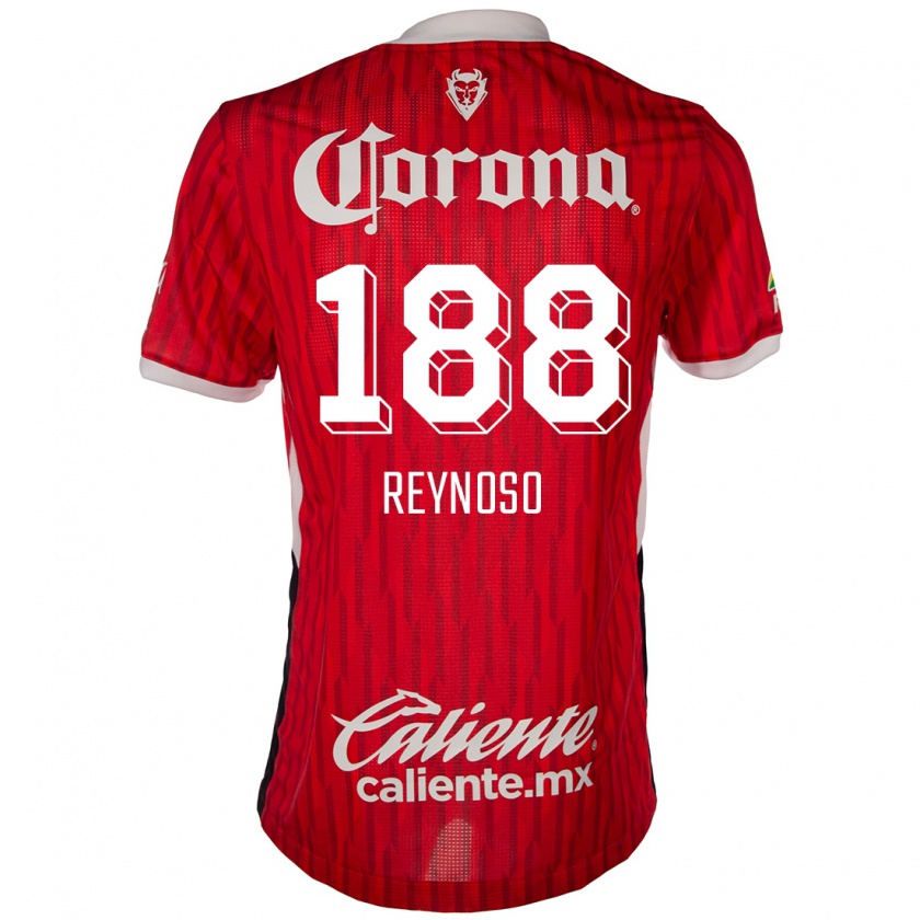 Kandiny Enfant Maillot Daniel Reynoso #188 Rouge Blanc Tenues Domicile 2024/25 T-Shirt