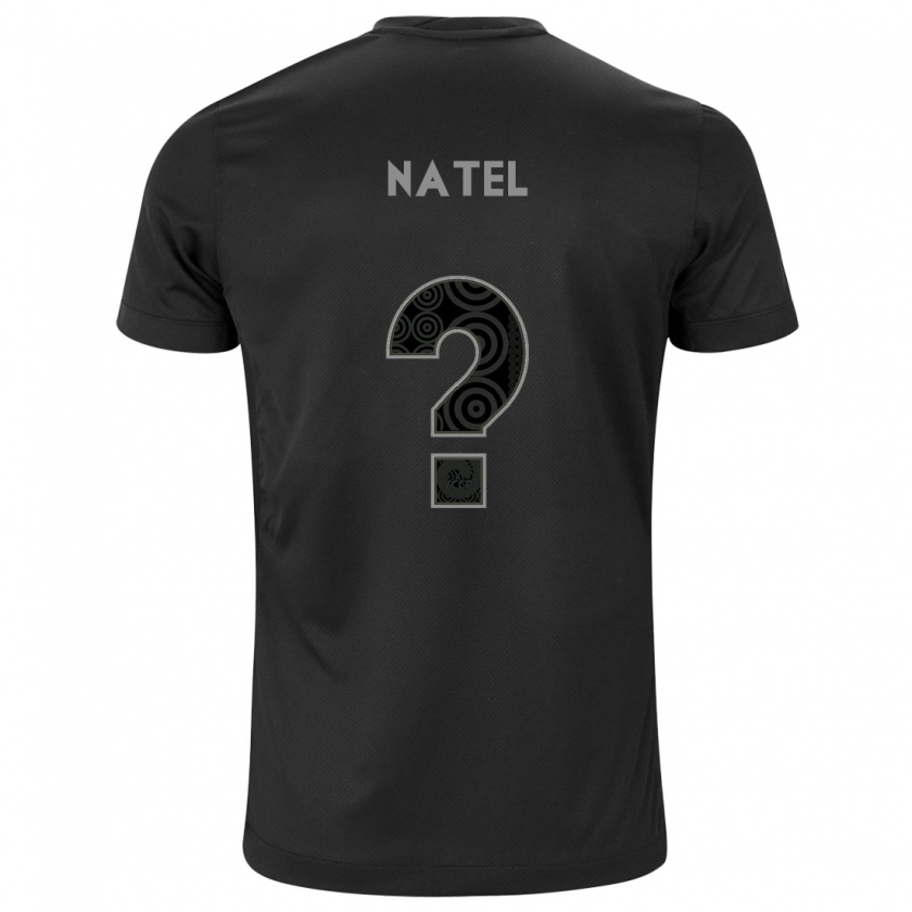 Kandiny Enfant Maillot Léo Natel #0 Noir Tenues Extérieur 2024/25 T-Shirt