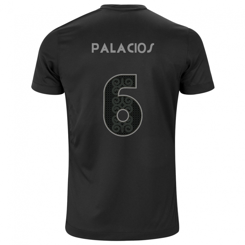 Kandiny Enfant Maillot Diego Palacios #6 Noir Tenues Extérieur 2024/25 T-Shirt