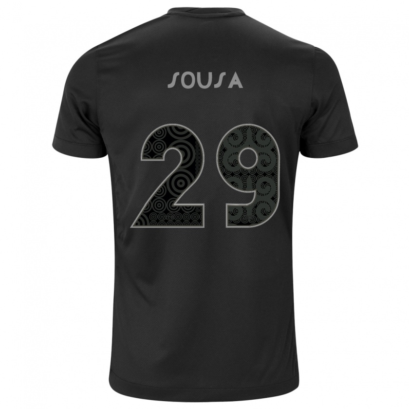 Kandiny Enfant Maillot Arthur Sousa #29 Noir Tenues Extérieur 2024/25 T-Shirt