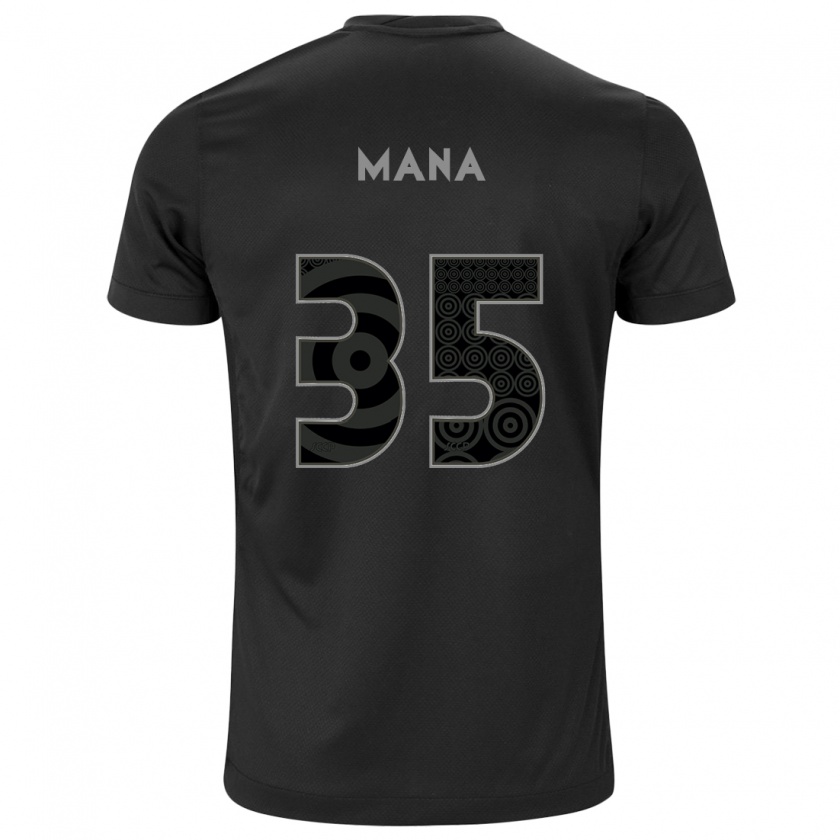 Kandiny Enfant Maillot Léo Mana #35 Noir Tenues Extérieur 2024/25 T-Shirt