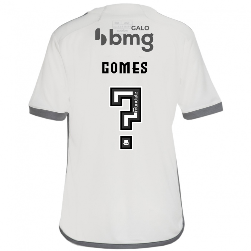 Kandiny Enfant Maillot Fábio Gomes #0 Blanc Cassé Tenues Extérieur 2024/25 T-Shirt