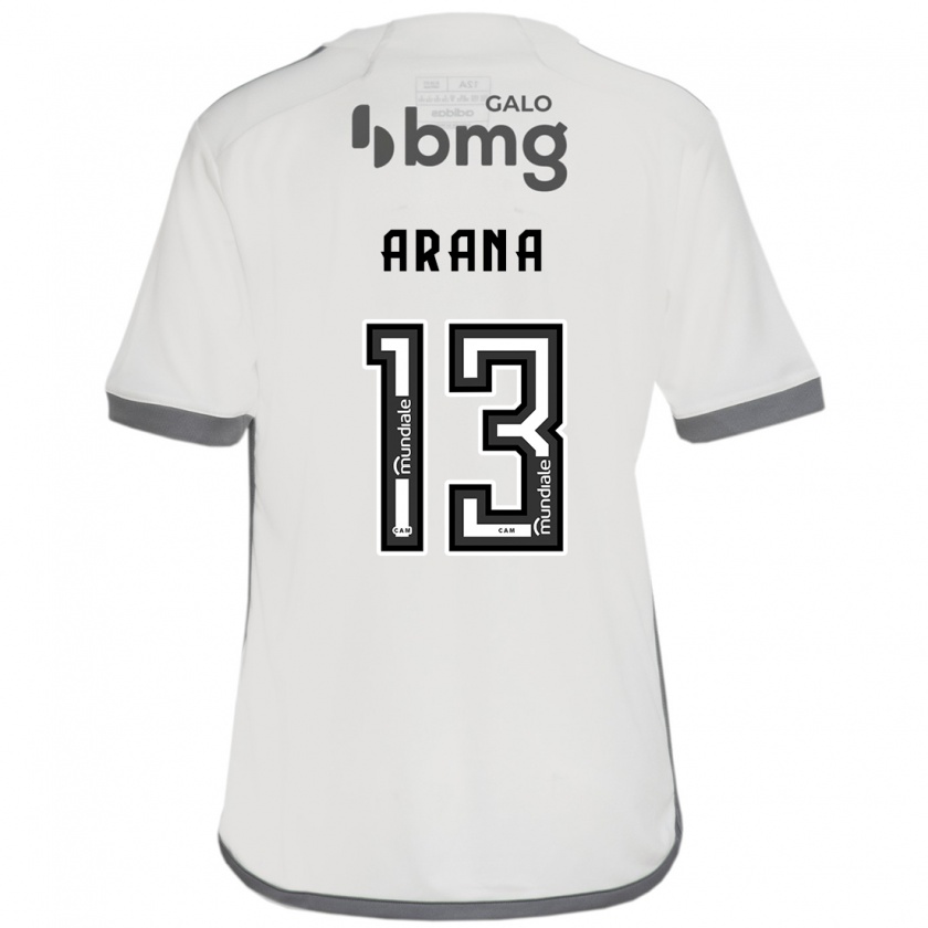 Kandiny Enfant Maillot Guilherme Arana #13 Blanc Cassé Tenues Extérieur 2024/25 T-Shirt