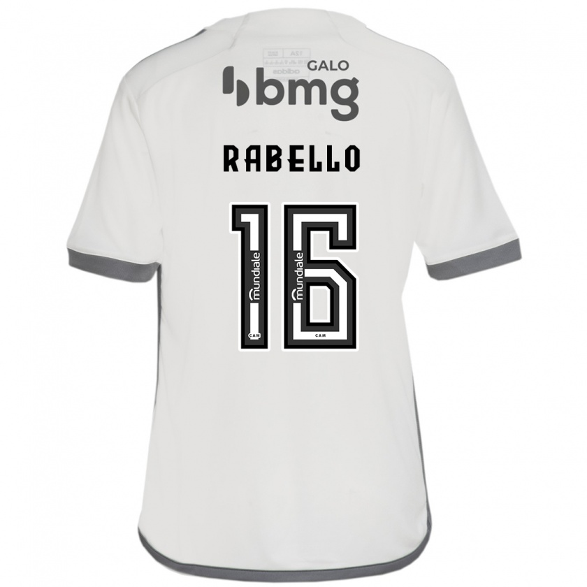 Kandiny Enfant Maillot Igor Rabello #16 Blanc Cassé Tenues Extérieur 2024/25 T-Shirt