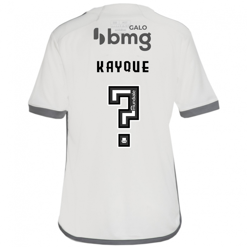 Kandiny Enfant Maillot Kayque #0 Blanc Cassé Tenues Extérieur 2024/25 T-Shirt