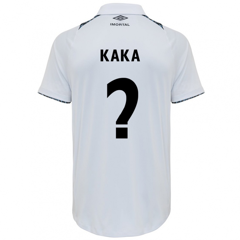 Kandiny Enfant Maillot Kaká #0 Blanc Bleu Tenues Extérieur 2024/25 T-Shirt