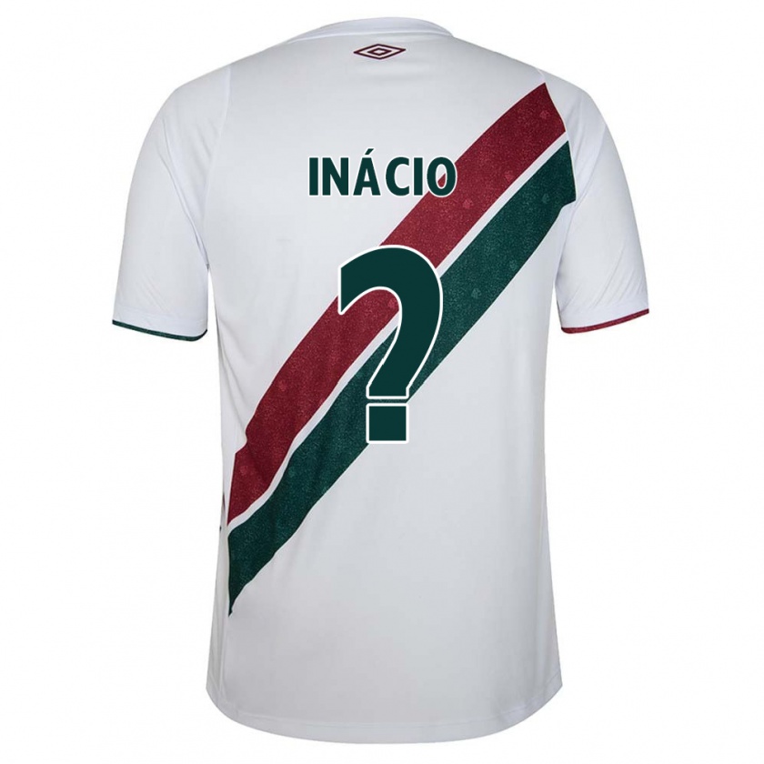 Kandiny Enfant Maillot João Inácio #0 Blanc Vert Bordeaux Tenues Extérieur 2024/25 T-Shirt