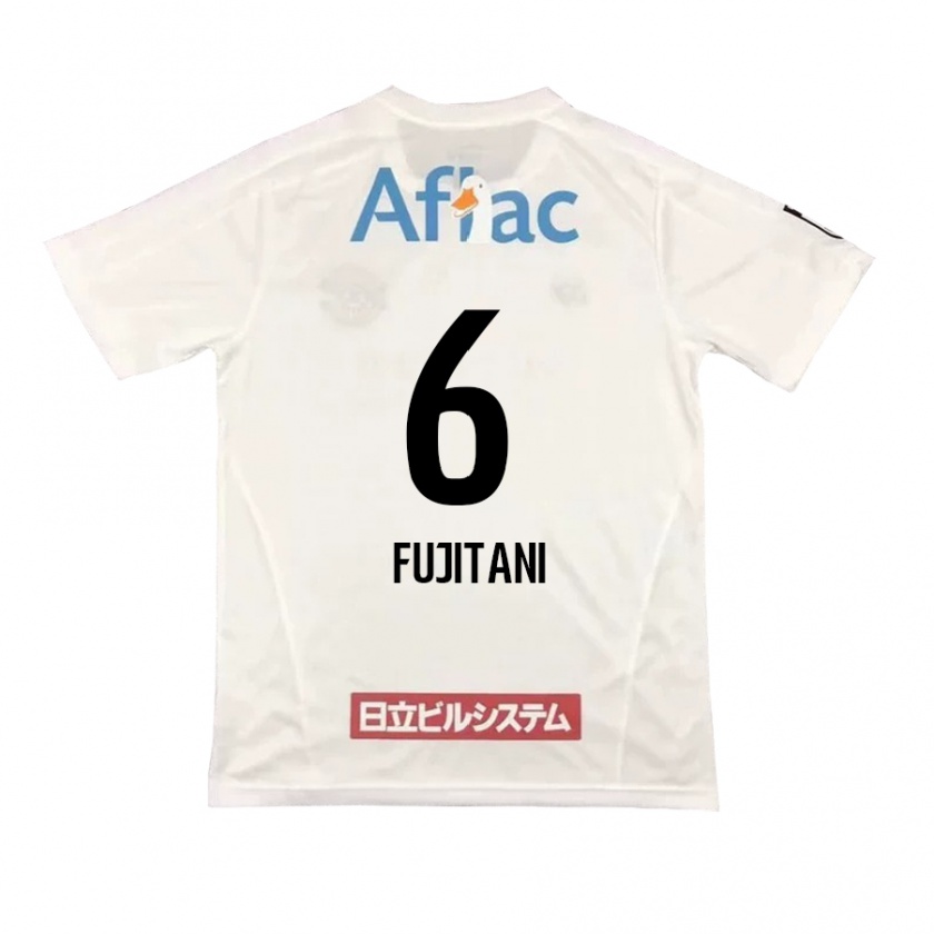 Kandiny Enfant Maillot Atsuto Fujitani #6 Blanc Noir Tenues Extérieur 2024/25 T-Shirt