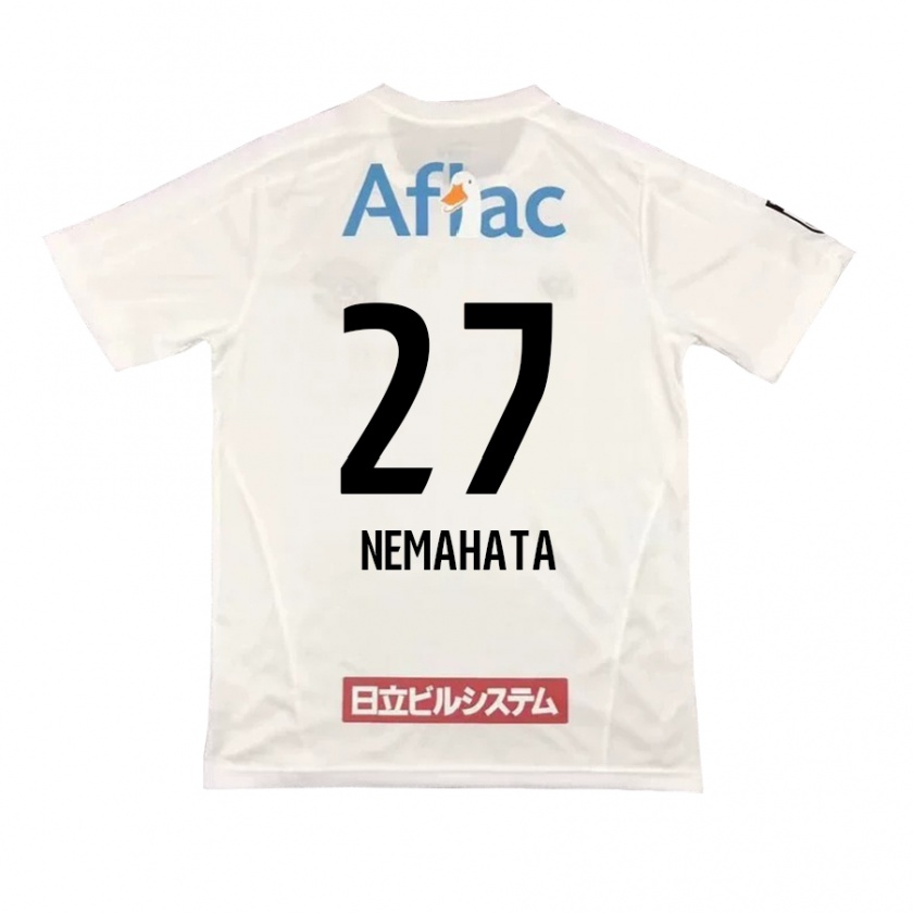 Kandiny Enfant Maillot Hayato Nemahata #27 Blanc Noir Tenues Extérieur 2024/25 T-Shirt