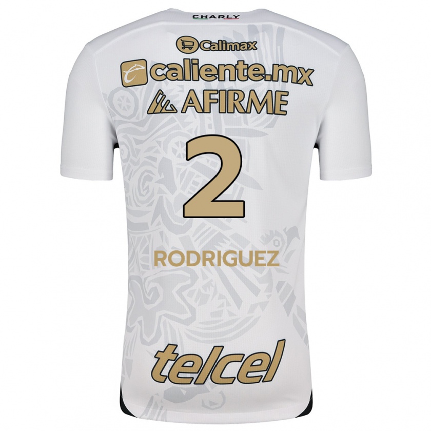 Kandiny Enfant Maillot Antonio Rodríguez #2 Blanc Noir Tenues Extérieur 2024/25 T-Shirt