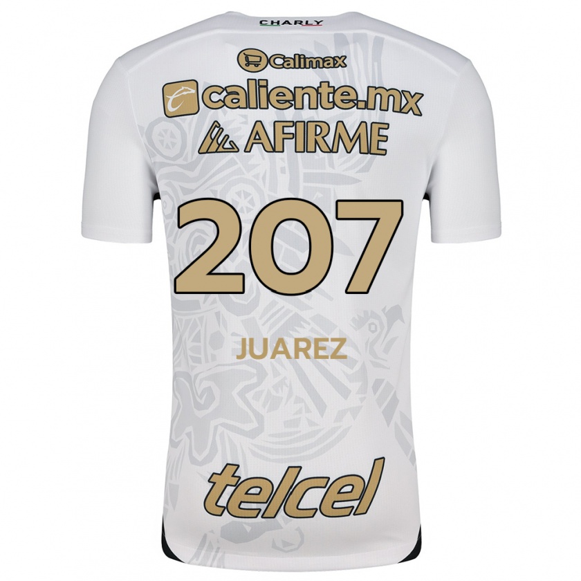 Kandiny Enfant Maillot José Juárez #207 Blanc Noir Tenues Extérieur 2024/25 T-Shirt