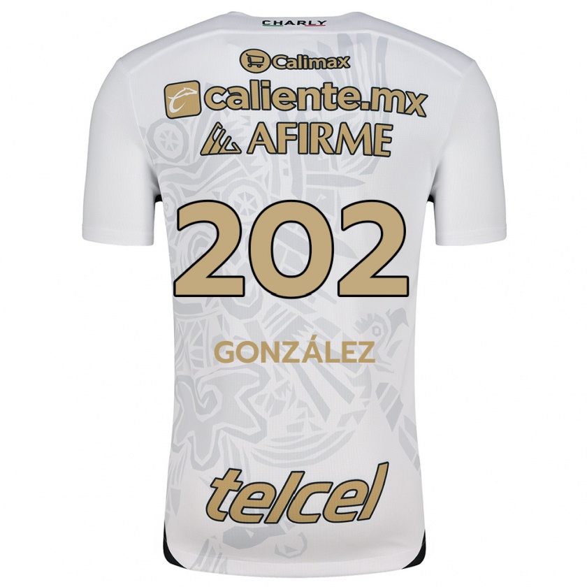 Kandiny Enfant Maillot Joban González #202 Blanc Noir Tenues Extérieur 2024/25 T-Shirt