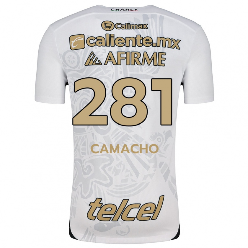 Kandiny Enfant Maillot Javier Camacho #281 Blanc Noir Tenues Extérieur 2024/25 T-Shirt