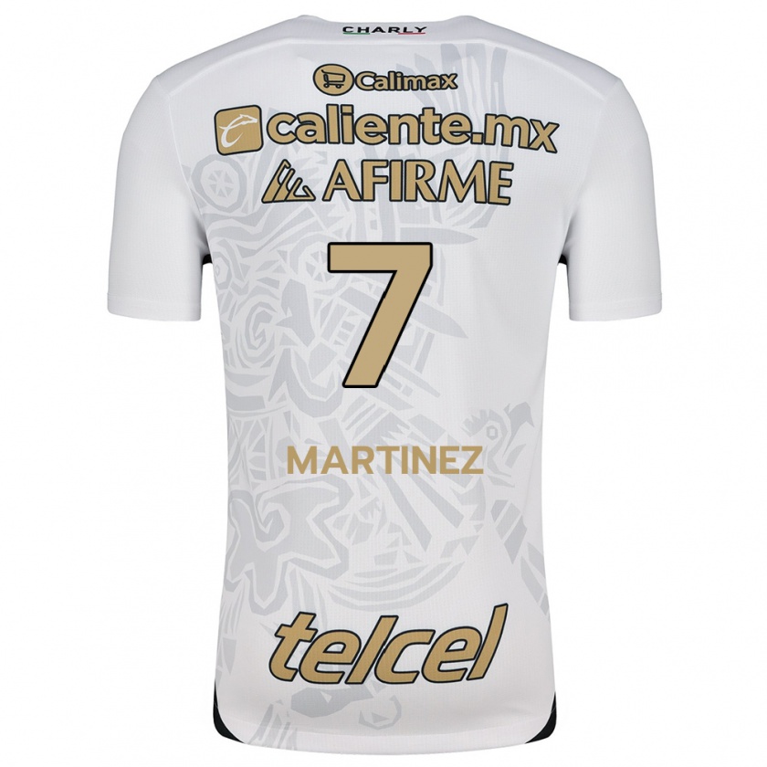 Kandiny Enfant Maillot Alejandro Martínez #7 Blanc Noir Tenues Extérieur 2024/25 T-Shirt