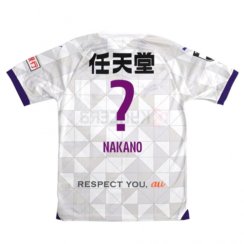 Kandiny Enfant Maillot Kotaro Nakano #0 Blanc Violet Tenues Extérieur 2024/25 T-Shirt