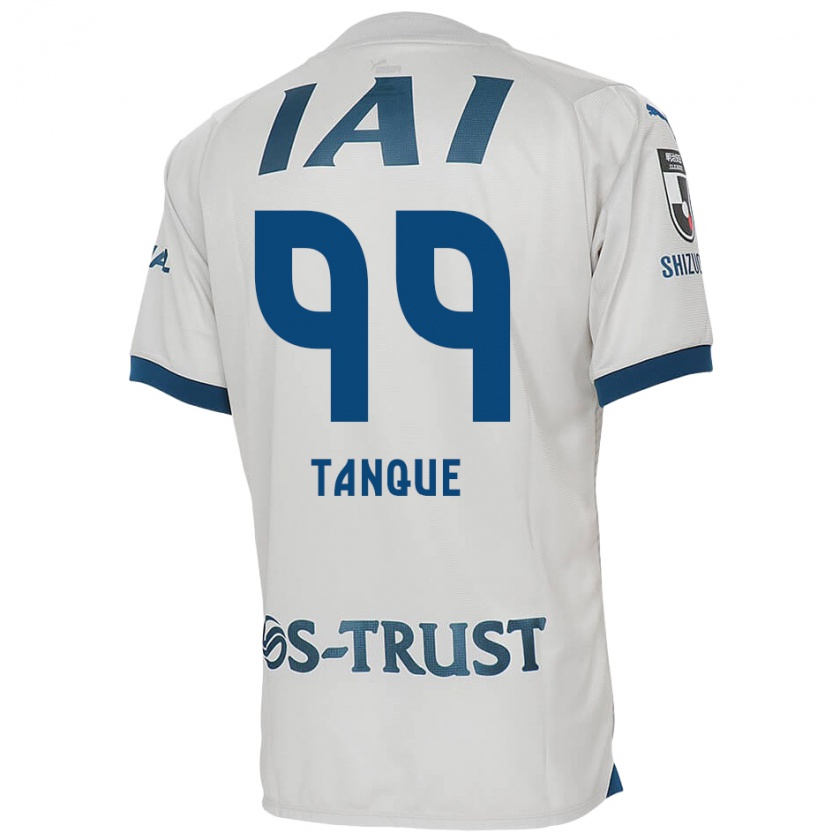 Kandiny Enfant Maillot Douglas Tanque #99 Blanc Bleu Tenues Extérieur 2024/25 T-Shirt