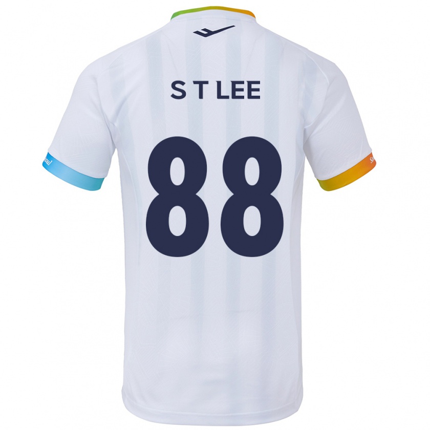 Kandiny Enfant Maillot Tae-Seok Lee #88 Blanc Bleu Tenues Extérieur 2024/25 T-Shirt