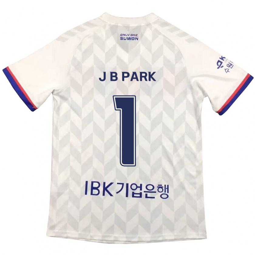 Kandiny Enfant Maillot Bae-Jong Park #1 Blanc Bleu Tenues Extérieur 2024/25 T-Shirt