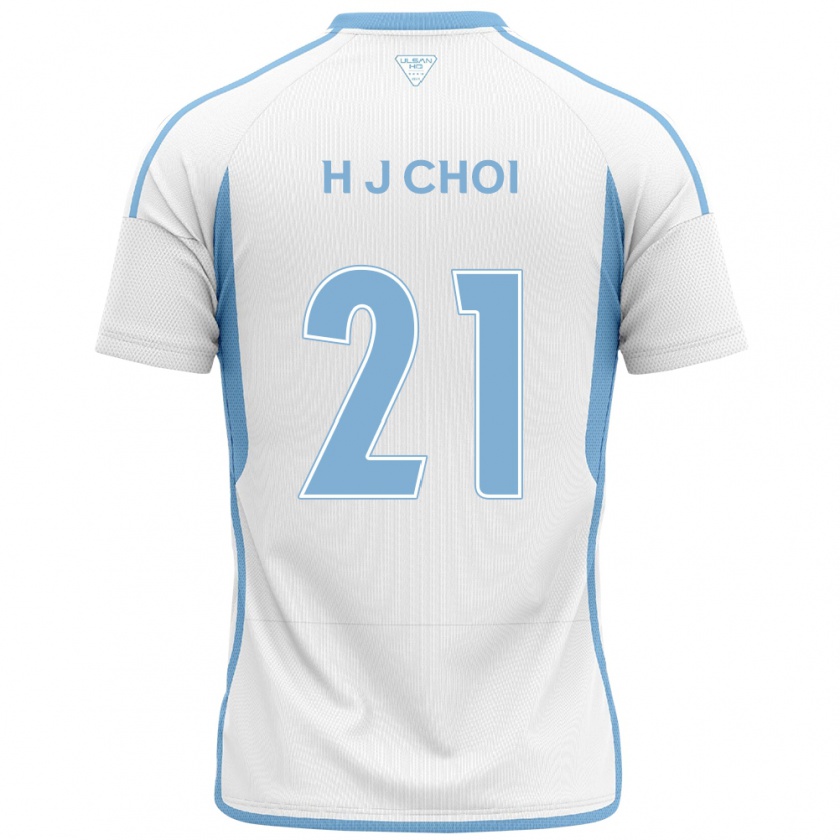 Kandiny Enfant Maillot Ju-Ho Choi #21 Blanc Bleu Tenues Extérieur 2024/25 T-Shirt