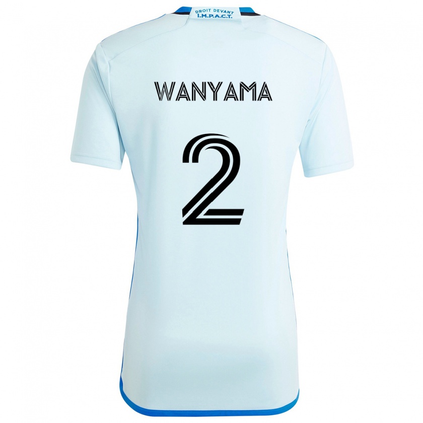 Kandiny Enfant Maillot Victor Wanyama #2 Glace Bleue Tenues Extérieur 2024/25 T-Shirt