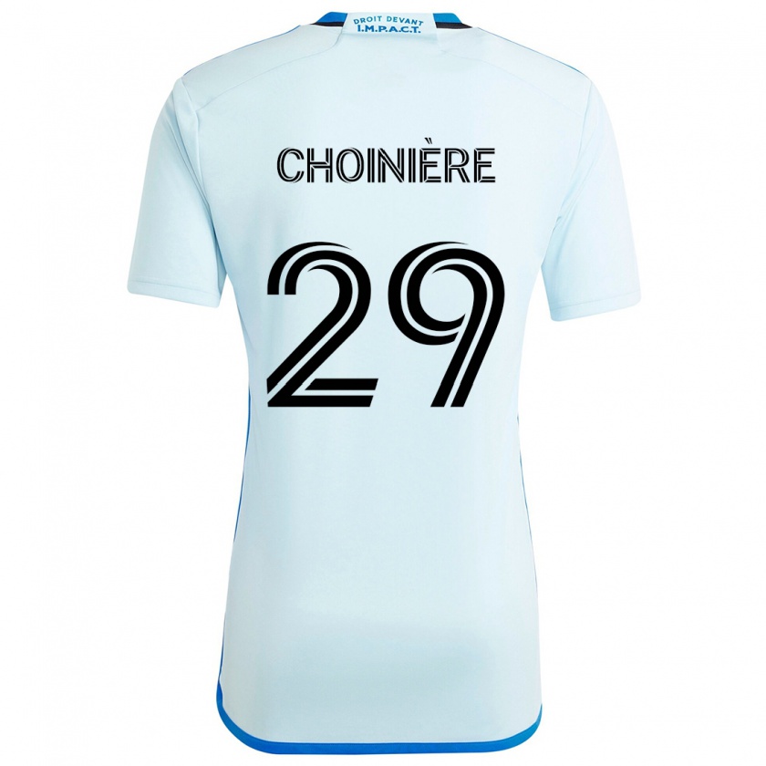 Kandiny Enfant Maillot Mathieu Choinière #29 Glace Bleue Tenues Extérieur 2024/25 T-Shirt