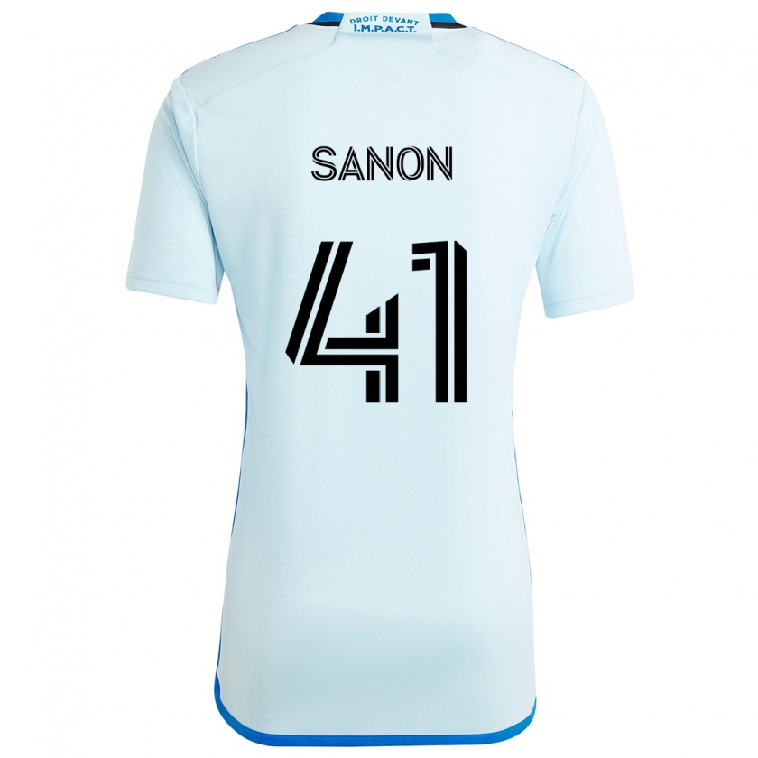 Kandiny Enfant Maillot Jérémy Sanon #41 Glace Bleue Tenues Extérieur 2024/25 T-Shirt