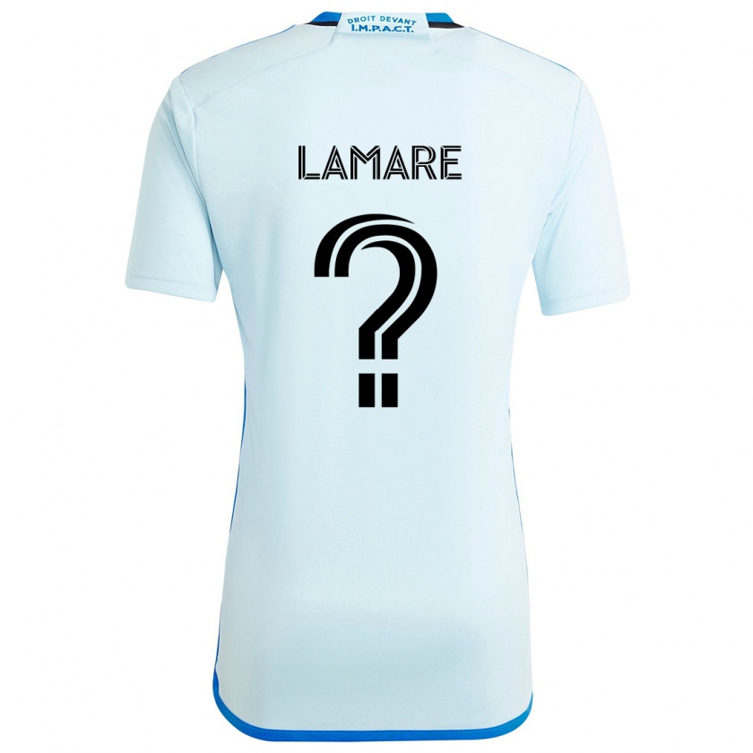 Kandiny Enfant Maillot Samuel Lamare #0 Glace Bleue Tenues Extérieur 2024/25 T-Shirt