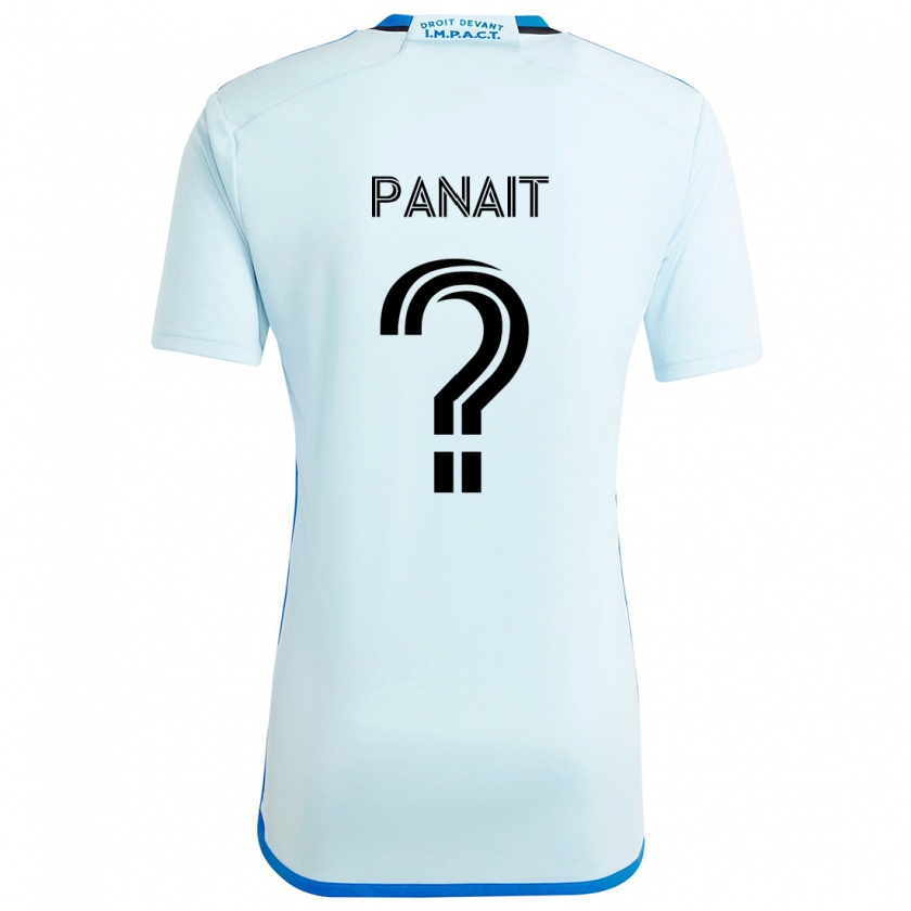 Kandiny Enfant Maillot Daniel Panait #0 Glace Bleue Tenues Extérieur 2024/25 T-Shirt