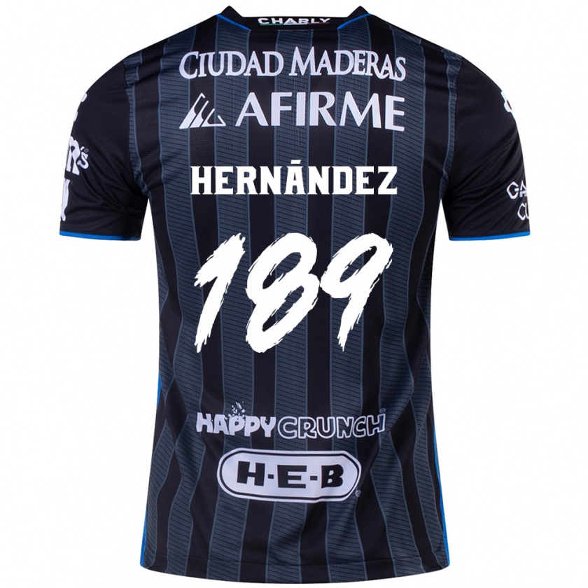 Kandiny Enfant Maillot Sebastián Hernández #189 Blanc Noir Tenues Extérieur 2024/25 T-Shirt