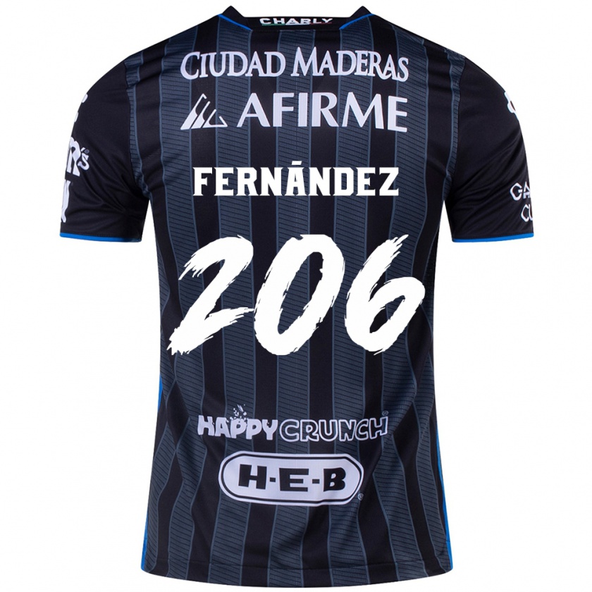 Kandiny Enfant Maillot Erik Fernández #206 Blanc Noir Tenues Extérieur 2024/25 T-Shirt