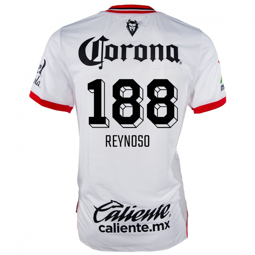 Kandiny Enfant Maillot Daniel Reynoso #188 Blanc Rouge Tenues Extérieur 2024/25 T-Shirt