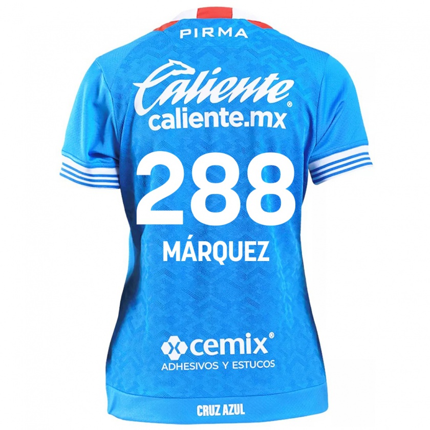 Kandiny Homme Maillot Víctor Márquez #288 Bleu Ciel Tenues Domicile 2024/25 T-Shirt