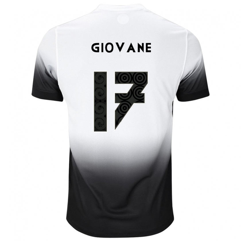 Kandiny Homme Maillot Giovane #17 Blanc Noir Tenues Domicile 2024/25 T-Shirt