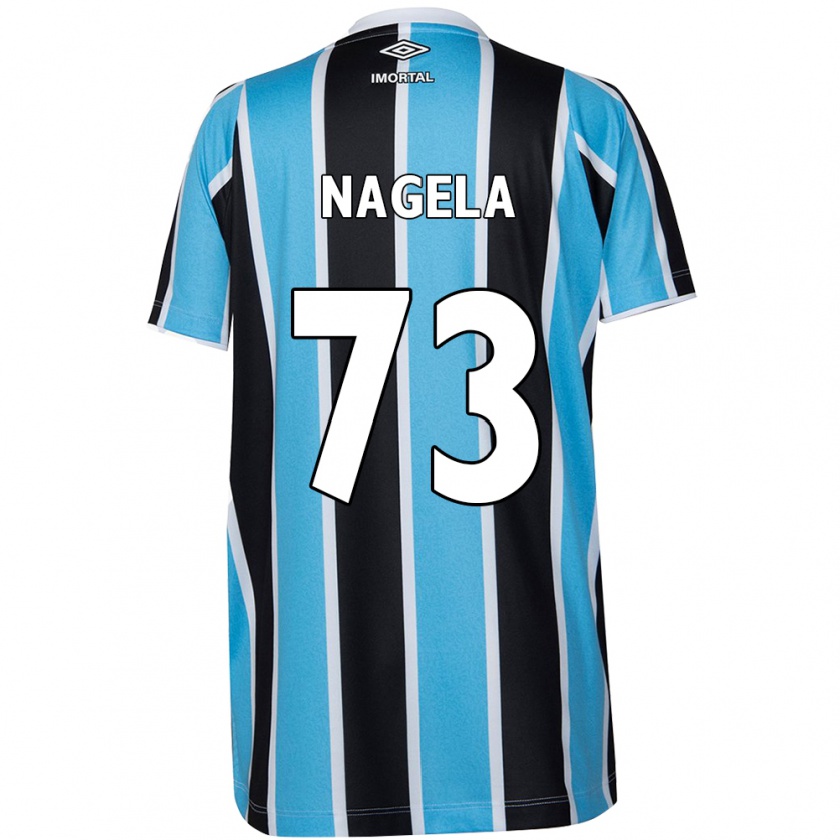 Kandiny Homme Maillot Nágela #73 Bleu Noir Blanc Tenues Domicile 2024/25 T-Shirt