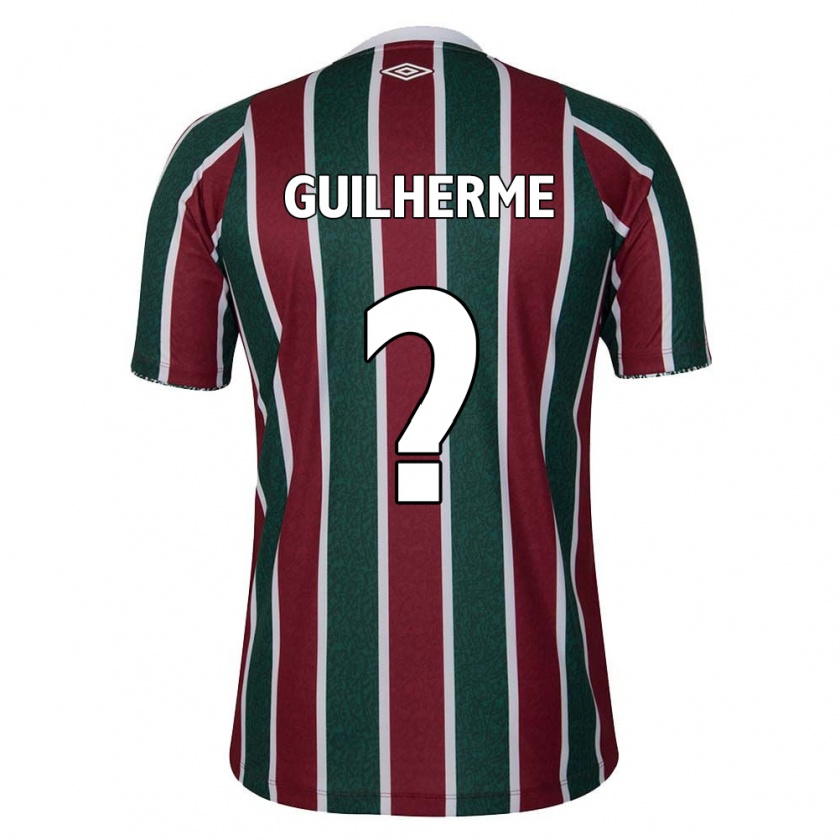 Kandiny Homme Maillot Luiz Guilherme #0 Vert Marron Blanc Tenues Domicile 2024/25 T-Shirt