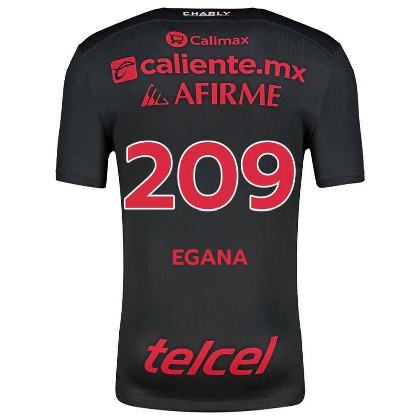 Kandiny Homme Maillot Arath Egaña #209 Noir Rouge Tenues Domicile 2024/25 T-Shirt