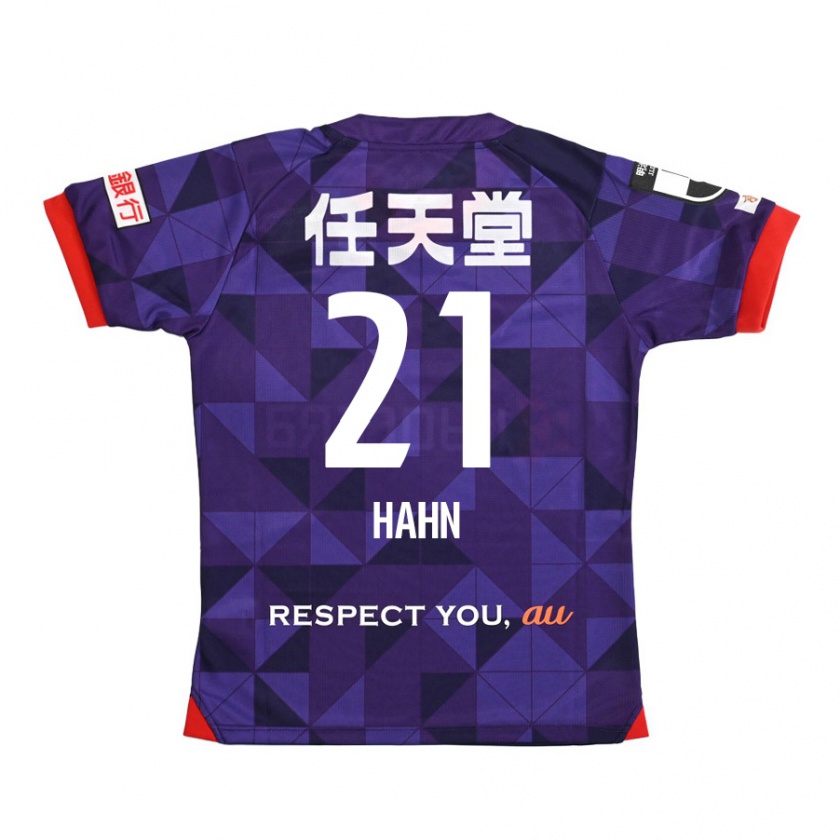 Kandiny Homme Maillot Warner Hahn #21 Blanc Violet Tenues Domicile 2024/25 T-Shirt