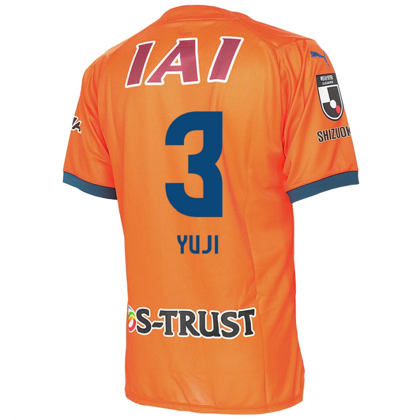 Kandiny Homme Maillot Yuji Takahashi #3 Bleu Orange Tenues Domicile 2024/25 T-Shirt