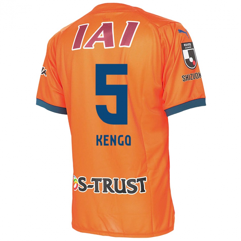 Kandiny Homme Maillot Kengo Kitazume #5 Bleu Orange Tenues Domicile 2024/25 T-Shirt